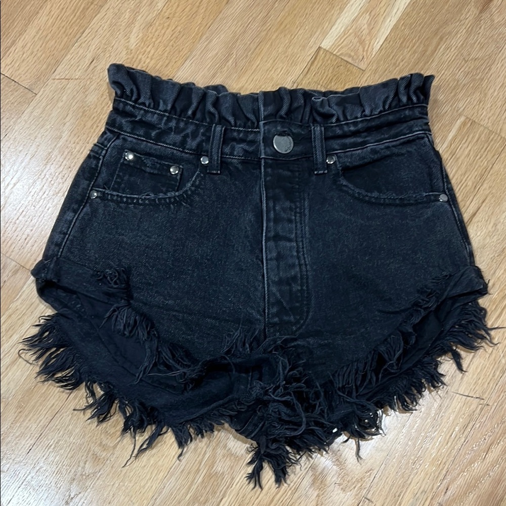 Signature Black High Waist Shorts